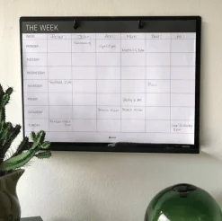 Planlægningstavle i lækkert design - ink blok