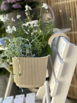 Plantekasse med ophæng – Creme