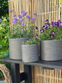 Plantekurv Grå - Sæt af 3 stk.