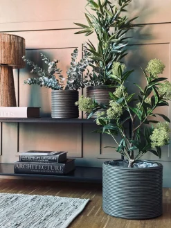 Plantekurv Grå - Sæt af 3 stk.