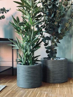 Plantekurv Grå - Sæt af 3 stk.