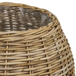 Plantekurve i natur rattan - 2 stk