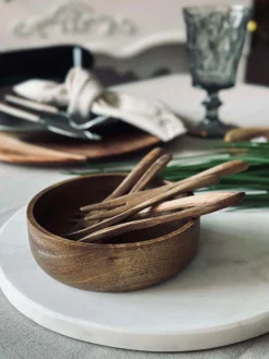 Pålægsgafler Akacia - 6 stk