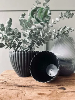 Potte i beton look - Lille Grå