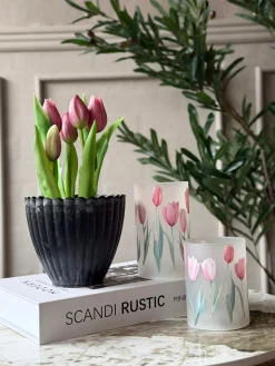 Potte i beton look - Lille Grå