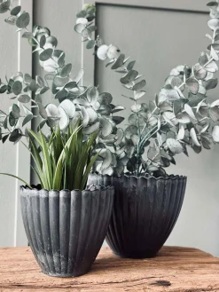 Potte i beton look - Lille Grå