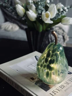 Pære med lys - Grøn