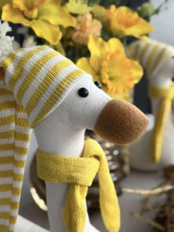 Påskeand med hue - flere størrelser