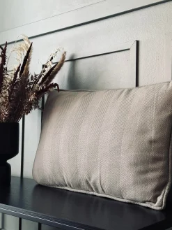 Pude med fyld - Grå / mint 40x60