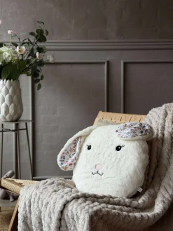 Pude med fyld - Hvid kanin