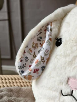 Pude med fyld - Hvid kanin