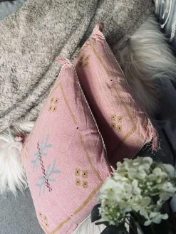 Pude med fyld - Soft pink boheme - Sæt med 2 stk.