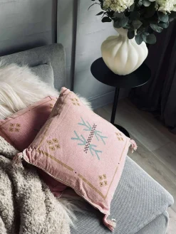 Pude med fyld - Soft pink boheme - Sæt med 2 stk.