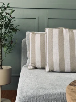 Pude med fyld Natur / salvie - 60x40