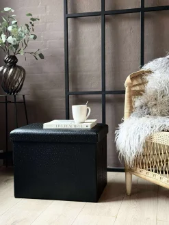 Puf med opbevaring - Mellem