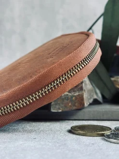 Pung i cognac læder