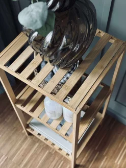 Reol med 3 hylder - Bambus