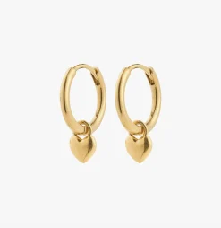 Øreringe - hjerte hoops