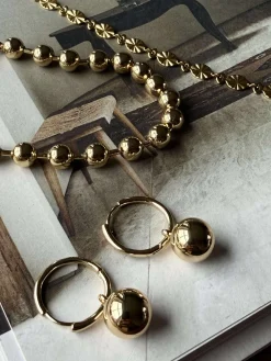 Øreringe AIR hoop forgyldt