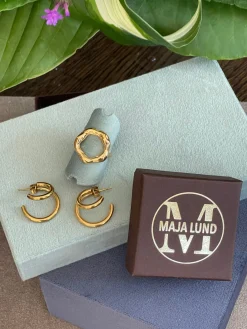 Øreringe Camille – Forgyldt