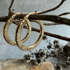 Øreringe Chloe Big Sterling Silver 18K forgyldt