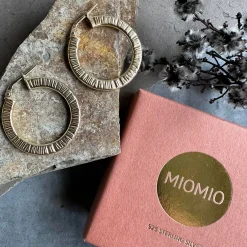 Øreringe Chloe Big Sterling Silver 18K forgyldt