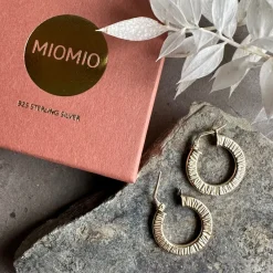 Øreringe Chloe small Sterling Silver 18K forgyldt