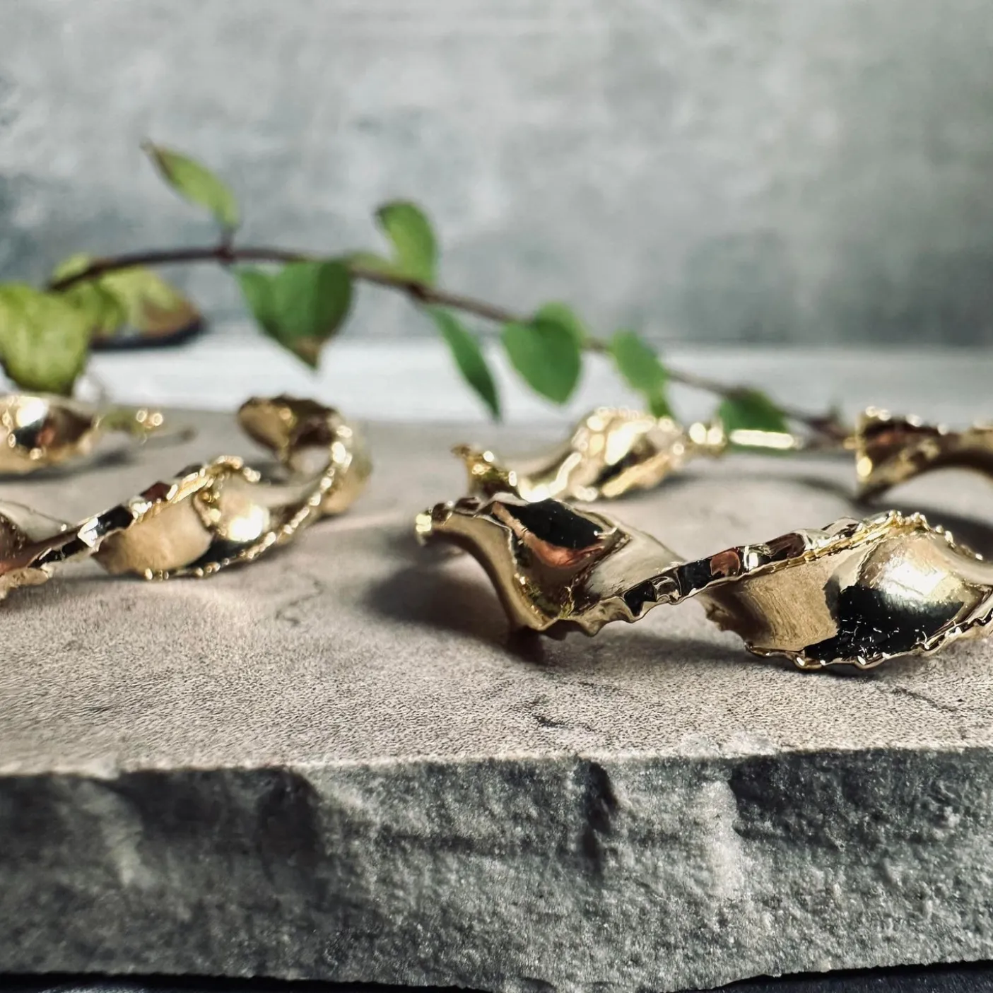 Øreringe Cora hoops - 18k forgyldt