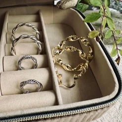 Øreringe Cora hoops - 18k forgyldt