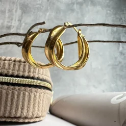 Øreringe Eileen 18K forgyldt