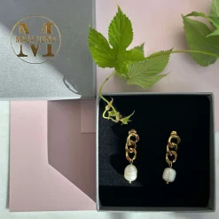 Øreringe Elsa 18k forgyldt