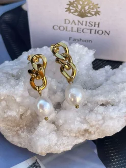 Øreringe Elsa 18k forgyldt