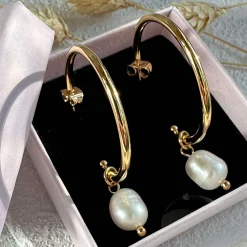 Øreringe ESTELLE forgyldt