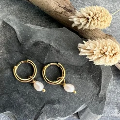 Øreringe Gina 18K forgyldt Sterling sølv