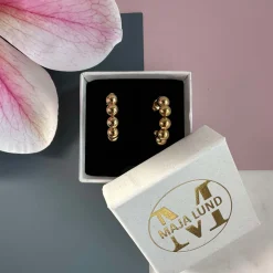 Øreringe Gunilla 20 mm - 18k forgyldt