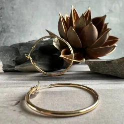 Øreringe Hazel 18k forgyldt