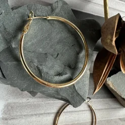 Øreringe Hazel 18k forgyldt