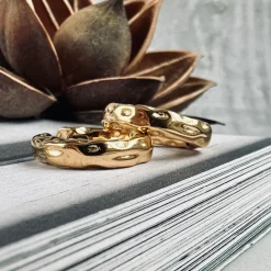 Øreringe Helena forgyldt - Vandfast