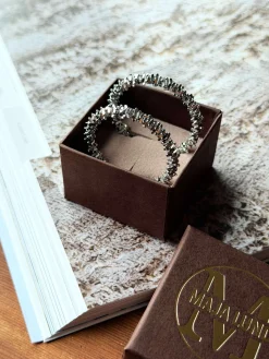 Øreringe INA Hoops Small - sølvbelagt