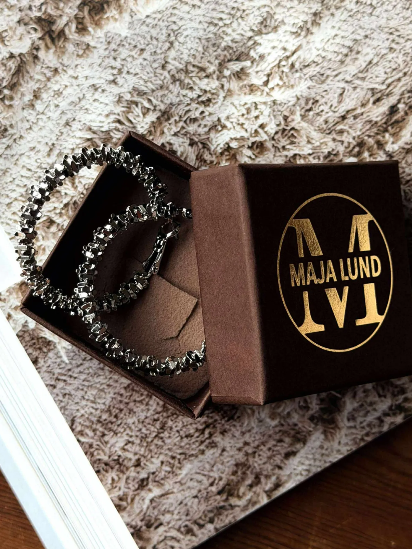 Øreringe INA Hoops Small - sølvbelagt