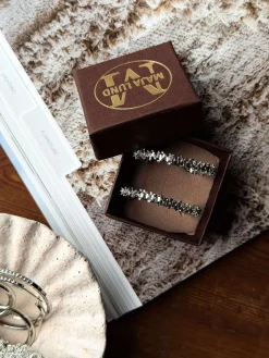 Øreringe INA Hoops Small - sølvbelagt