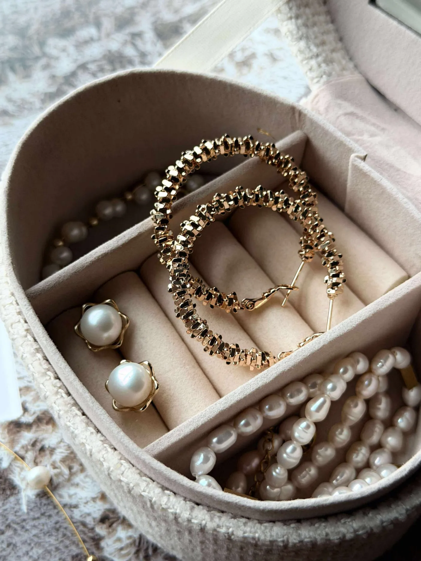 Øreringe INA Hoops Small - 18K forgyldt