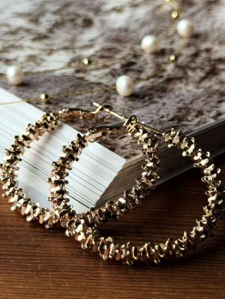 Øreringe INA Hoops Small - 18K forgyldt