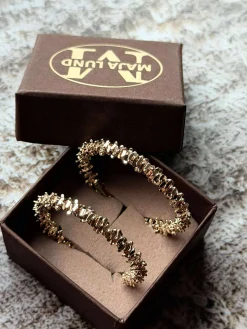 Øreringe INA Hoops Small - 18K forgyldt