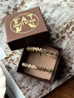 Øreringe INA Hoops Small - 18K forgyldt