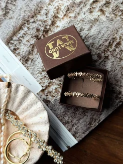 Øreringe INA Hoops Small - 18K forgyldt