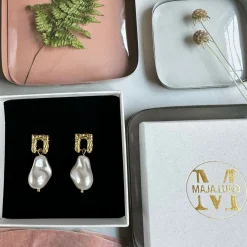 Øreringe Indie 18k forgyldt