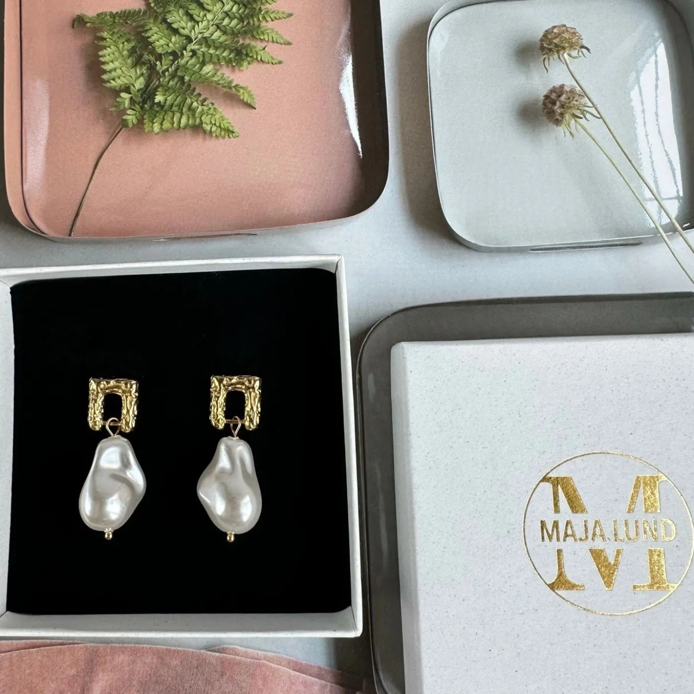 Øreringe Indie 18k forgyldt