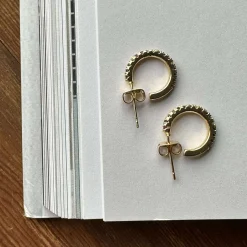 Øreringe IZA - multicolour - forgyldt