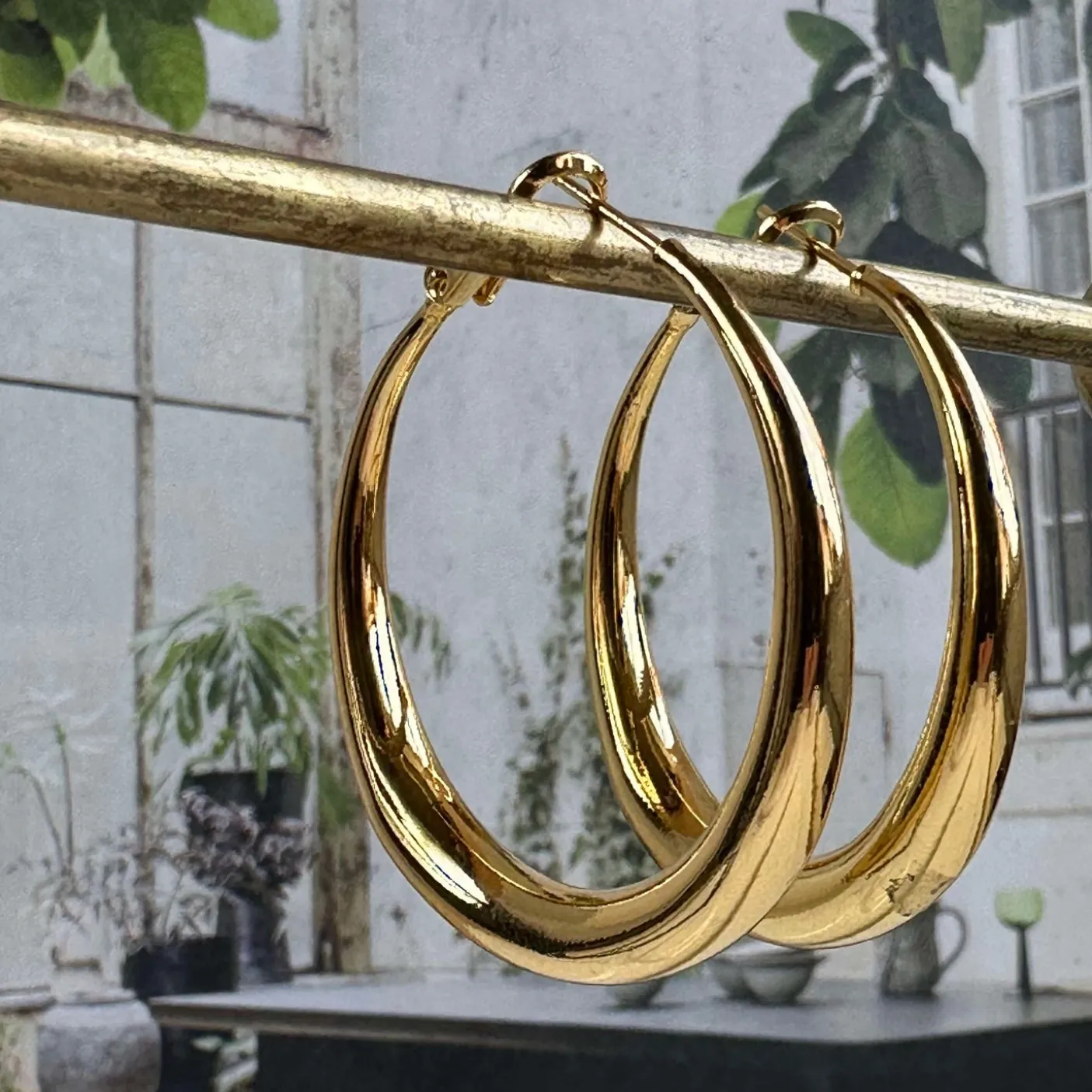 Øreringe Lharni Gold 18K forgyldt